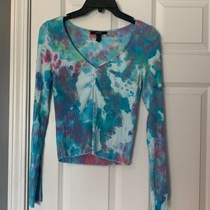 Forever21 tie-dye long sleeve top